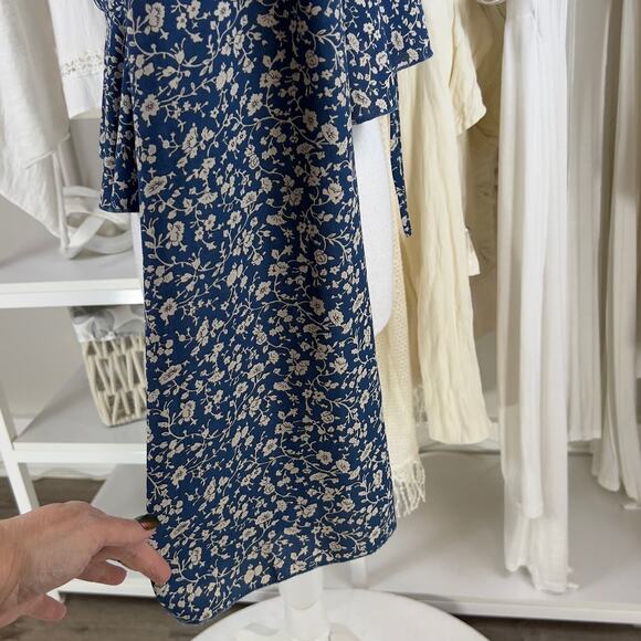 Shein sz. XS blue cropped blouse. soft girl, feminine flowy. #1949 - Picture 6 of 8